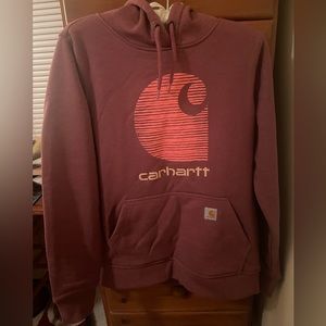 Carhartt rain defender maroon sweatshirt